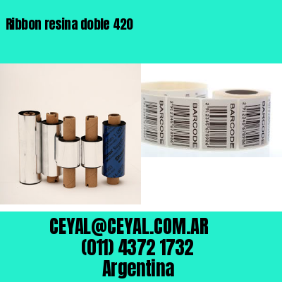 Ribbon resina doble 420