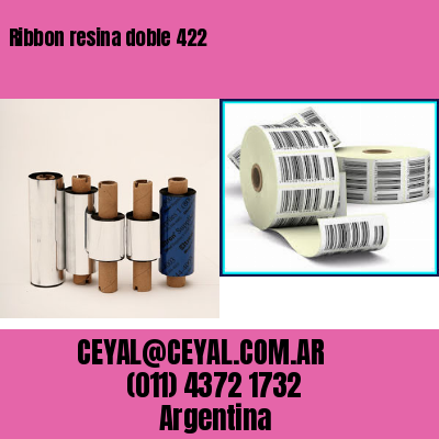 Ribbon resina doble 422