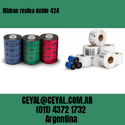 Ribbon resina doble 424