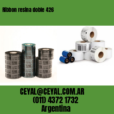 Ribbon resina doble 426