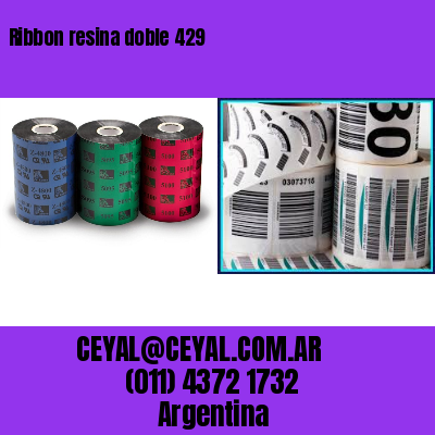 Ribbon resina doble 429