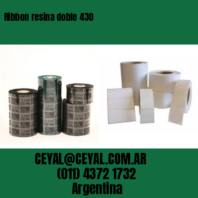 Ribbon resina doble 430