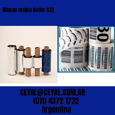 Ribbon resina doble 432