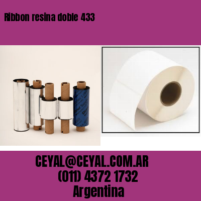 Ribbon resina doble 433