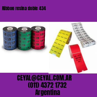 Ribbon resina doble 434
