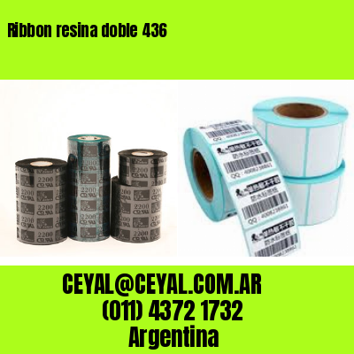 Ribbon resina doble 436