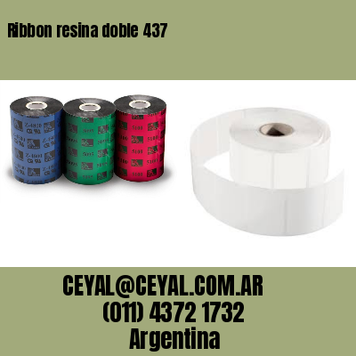 Ribbon resina doble 437