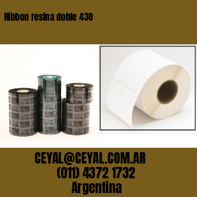 Ribbon resina doble 438