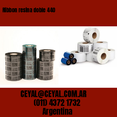 Ribbon resina doble 440