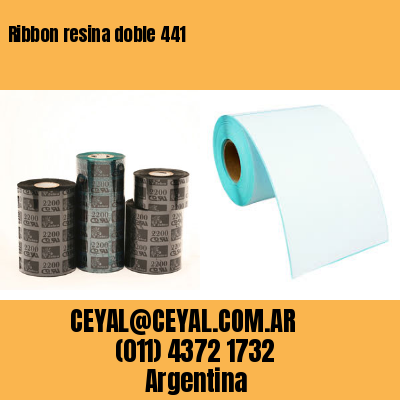 Ribbon resina doble 441