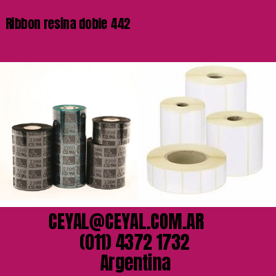 Ribbon resina doble 442