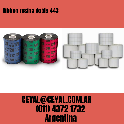 Ribbon resina doble 443