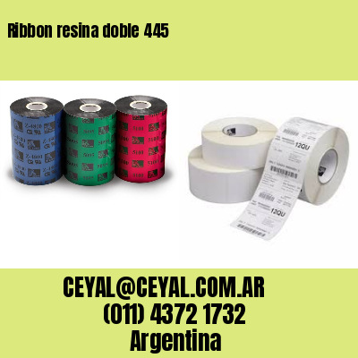 Ribbon resina doble 445