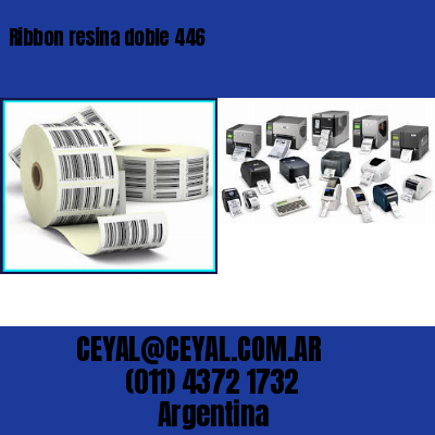 Ribbon resina doble 446