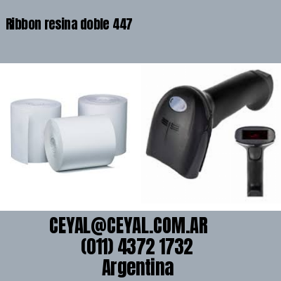 Ribbon resina doble 447