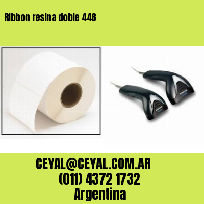 Ribbon resina doble 448