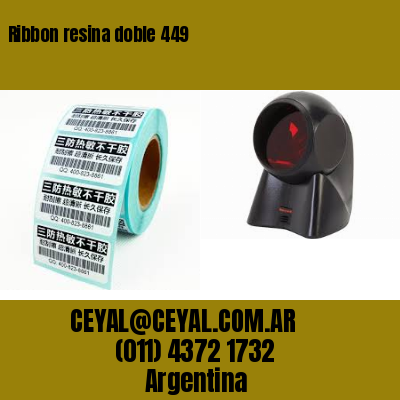 Ribbon resina doble 449