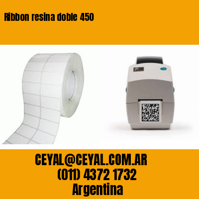 Ribbon resina doble 450