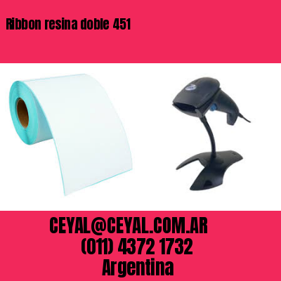 Ribbon resina doble 451