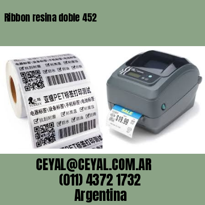 Ribbon resina doble 452