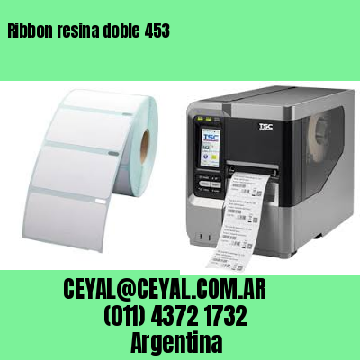 Ribbon resina doble 453