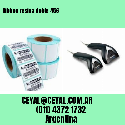 Ribbon resina doble 456