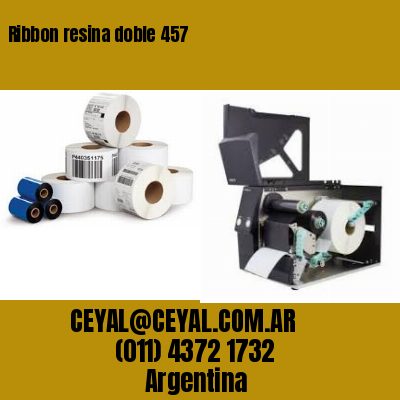Ribbon resina doble 457
