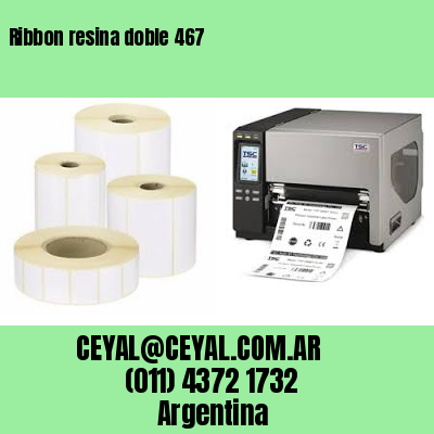 Ribbon resina doble 467