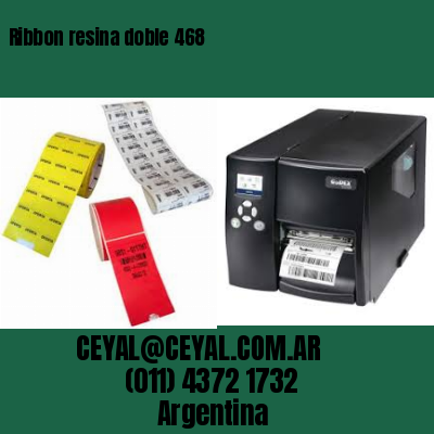 Ribbon resina doble 468