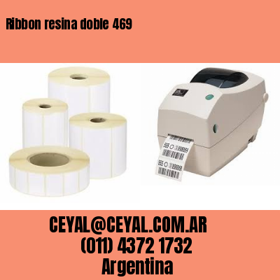 Ribbon resina doble 469