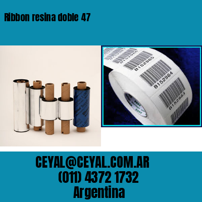 Ribbon resina doble 47