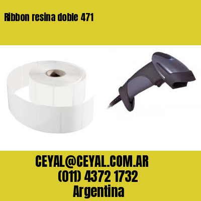 Ribbon resina doble 471