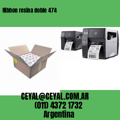 Ribbon resina doble 474