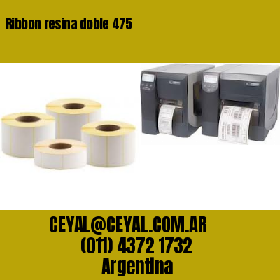 Ribbon resina doble 475