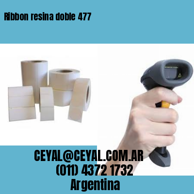 Ribbon resina doble 477