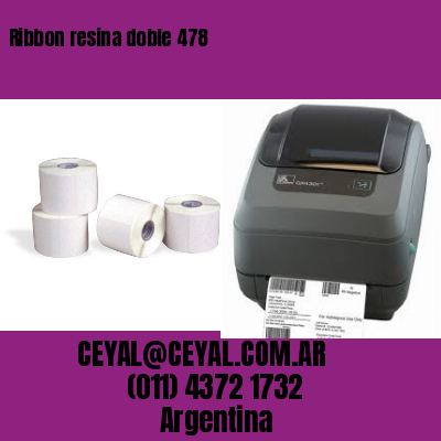 Ribbon resina doble 478