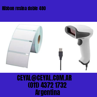 Ribbon resina doble 480