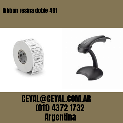 Ribbon resina doble 481