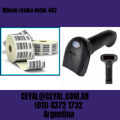 Ribbon resina doble 483