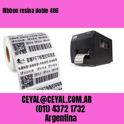 Ribbon resina doble 486