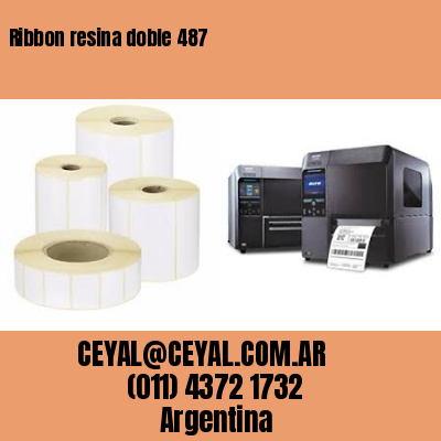 Ribbon resina doble 487