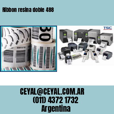 Ribbon resina doble 488