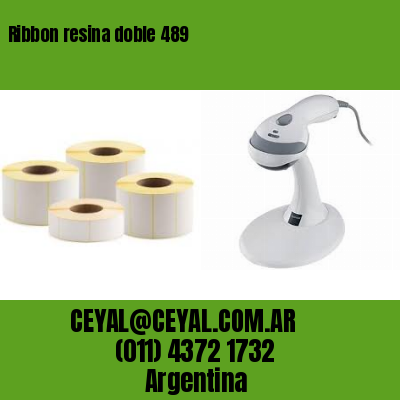 Ribbon resina doble 489