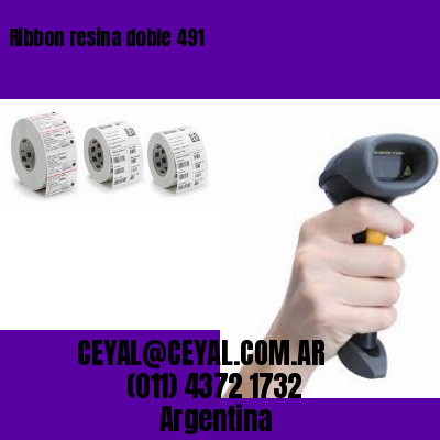 Ribbon resina doble 491