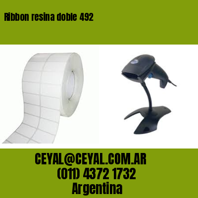 Ribbon resina doble 492