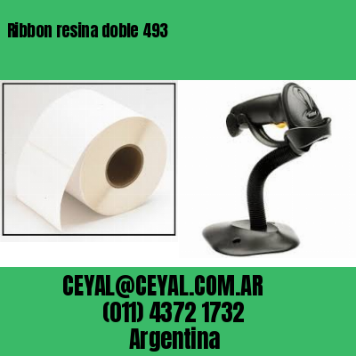 Ribbon resina doble 493