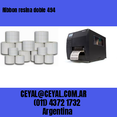 Ribbon resina doble 494
