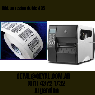 Ribbon resina doble 495