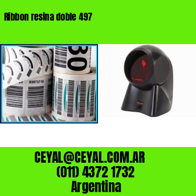 Ribbon resina doble 497