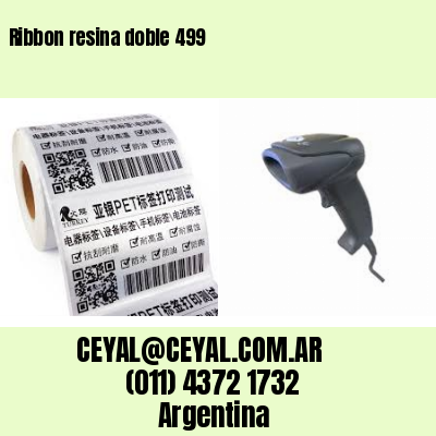 Ribbon resina doble 499